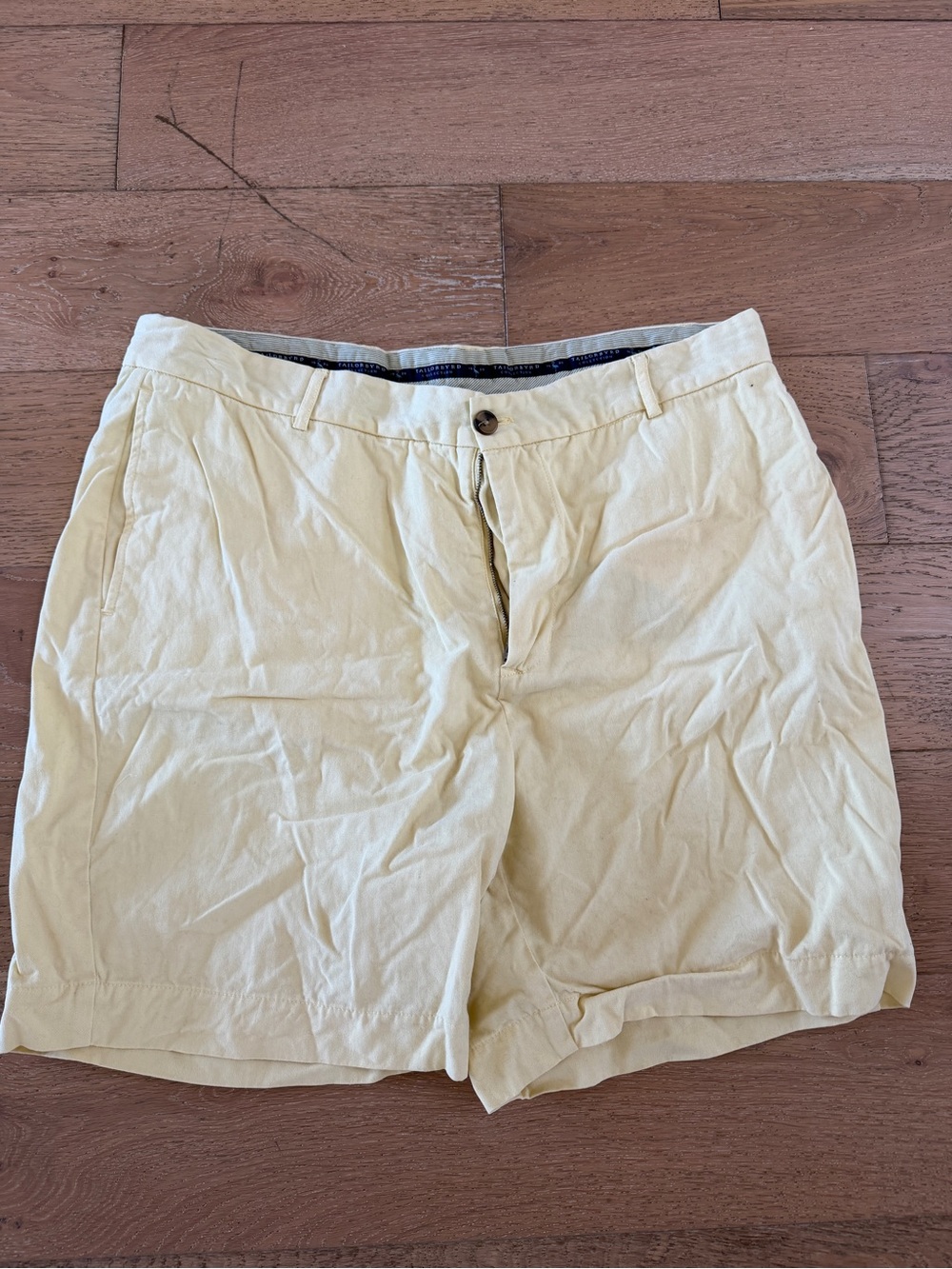 Pale Yellow Men’s Chino Shorts